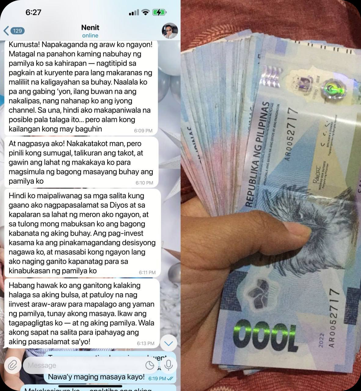 Telegram conversation with Kathryn Grace Bernardo